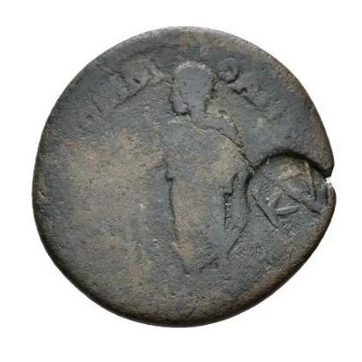 Æ 25 - Commodus with countermark "KA" ΑΔΡ ΠΕΤΡΑ ΜΗΤΡΟΠΟΛ front