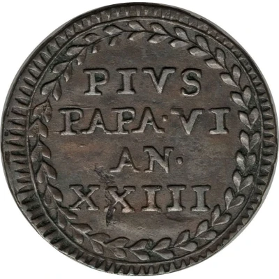 ½ Baiocco - Pius VI front