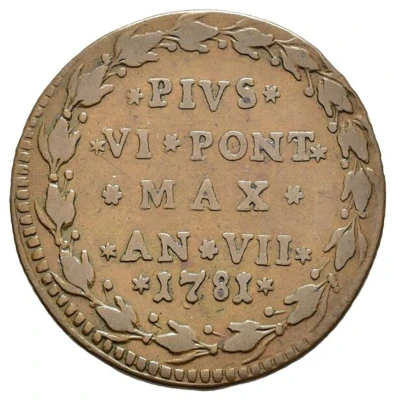 ½ Baiocco - Pius VI front