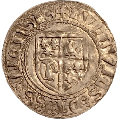 ½ Blanc - Louis II, Dauphin ND front