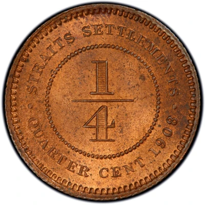 ¼ Cent - Edward VII back