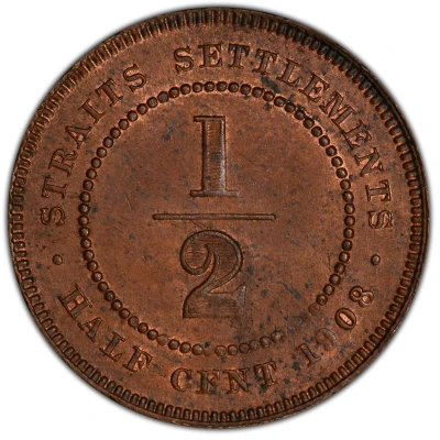 ½ Cent - Edward VII back