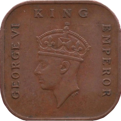 ½ Cent - George VI front