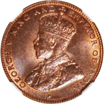 ½ Cent - George V front