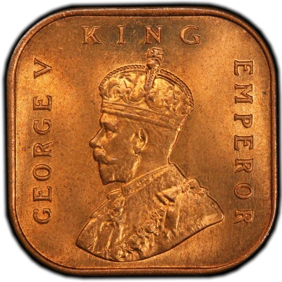 ½ Cent - George V front