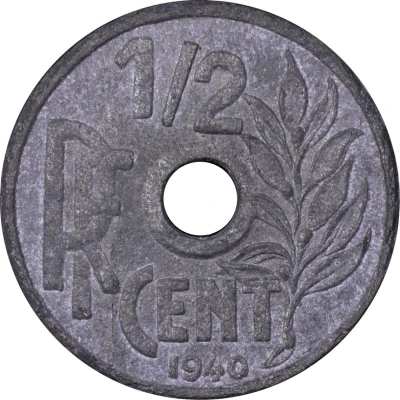 ½ Cent Pattern front