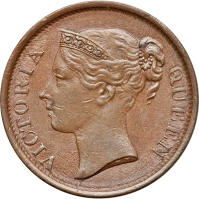 ½ Cent - Victoria front