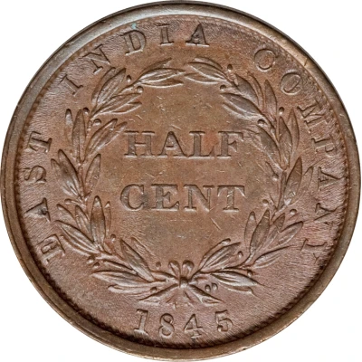 ½ Cent - Victoria back