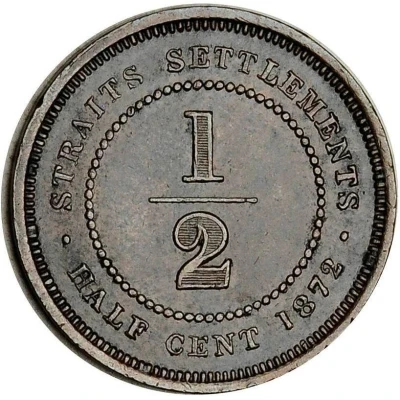 ½ Cent - Victoria back