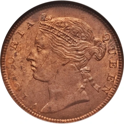 ½ Cent - Victoria front