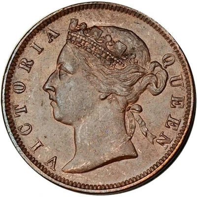 ½ Cent - Victoria front