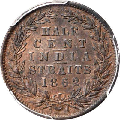 ½ Cent - Victoria back