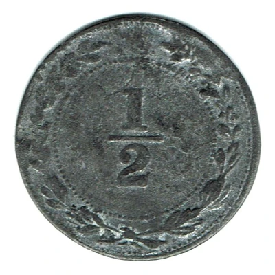 ½ Cent - Zainal Abidin III back