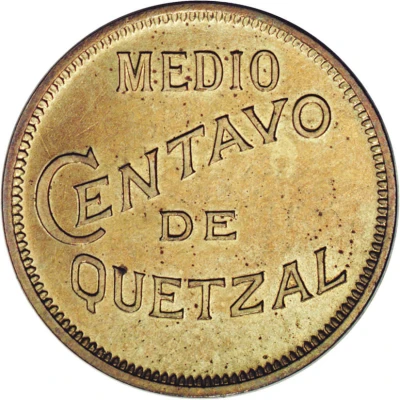 ½ Centavo without dot back