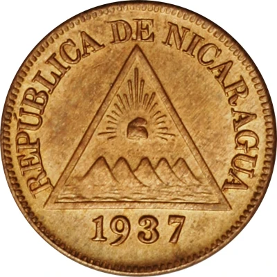 ½ Centavo front