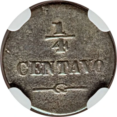 ¼ Centavo ND back