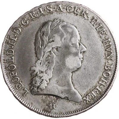 ½ Couronne / Kronenthaler - Leopold II front