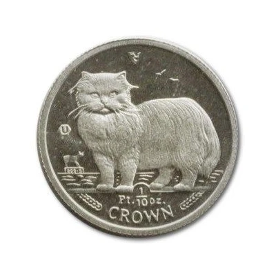 ⅒ Crown - Elizabeth II Persian Cat; Platinum back