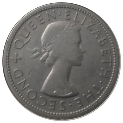 ½ Crown - Elizabeth II front