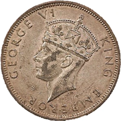 ½ Crown - George VI front