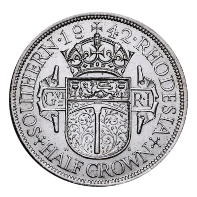 ½ Crown - George VI back