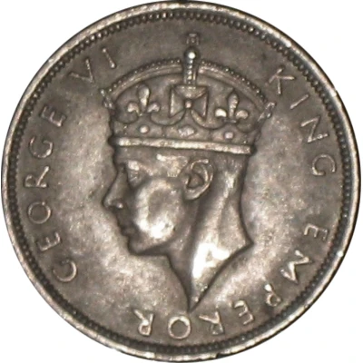 ½ Crown - George VI front