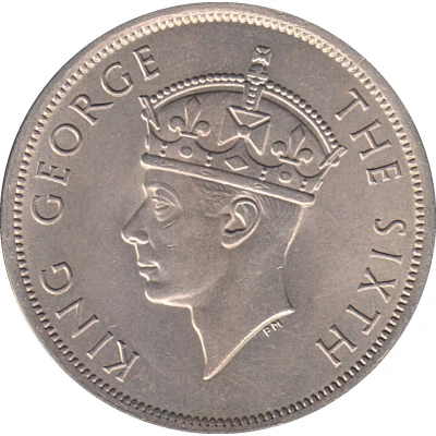 ½ Crown - George VI front