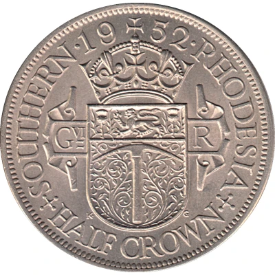 ½ Crown - George VI back