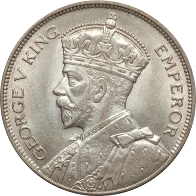 ½ Crown - George V front