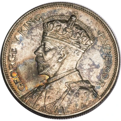 ½ Crown - George V front