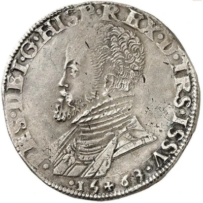 ½ Daalder "½ Philipsdaalder" - Philip II front