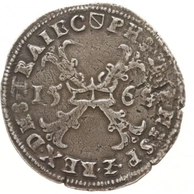 ½ Daalder "Bourgondische Kruisrijksdaalder" - Philip II front