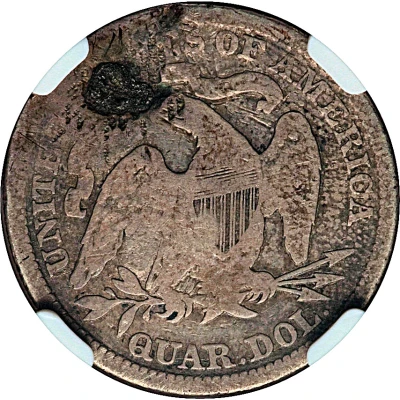 ¼ Dollar Counterstamped ND back