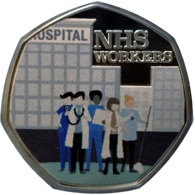 ½ Dollar - Elizabeth II NHS Workers back