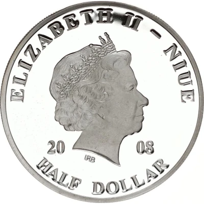 ½ Dollar - Elizabeth II Pope John Paul II in Berlin front