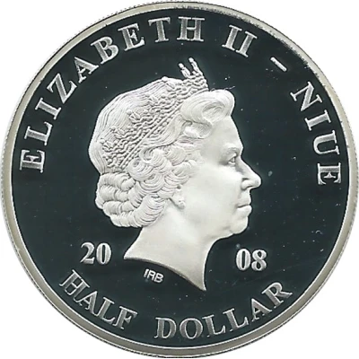 ½ Dollar - Elizabeth II Pope John Paul II in Slovenia front