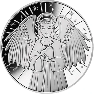 ½ Dollar Guardian Angel back