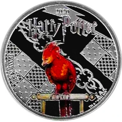 ½ Dollar Harry Potter - Fawkes back