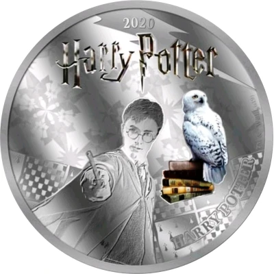 ½ Dollar Harry Potter - Harry Potter and Hedwig back