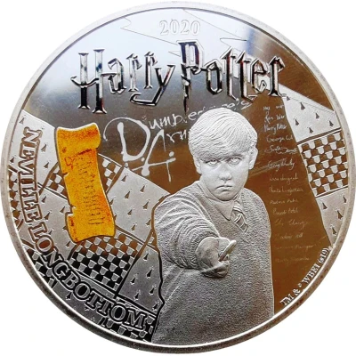 ½ Dollar Harry Potter - Neville Longbottom back