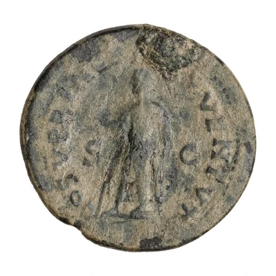 Æ - Domitian COS V PRINCEPS IVVENTVT S C; Spes back