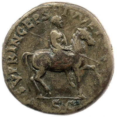 Æ - Domitian COS V PRINCEPS IVVENTVT S C back