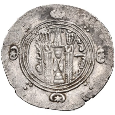 ½ Drachm - Anonymous Abbasid Governors of Tabaristan AFZWT type back