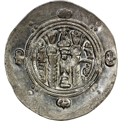 ½ Drachm - Jarir Abbasid Governors of Tabaristan - Arab-Sasanian back