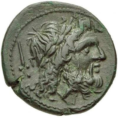 Æ Drachm 211 BC - 208 BC front