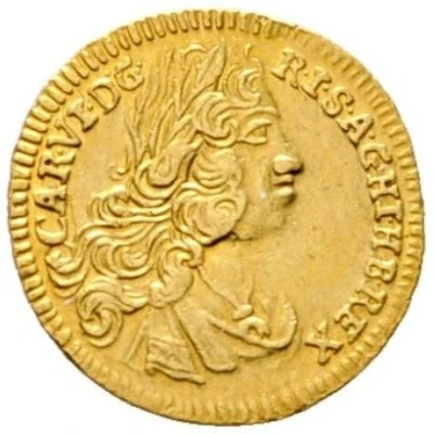 ¼ Ducat - Charles VI Graz front