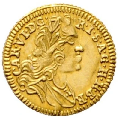 ⅛ Ducat - Charles VI Graz front