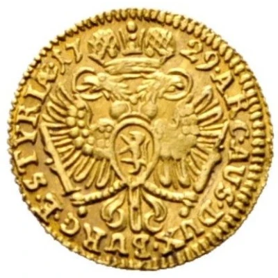 ⅛ Ducat - Charles VI Graz back