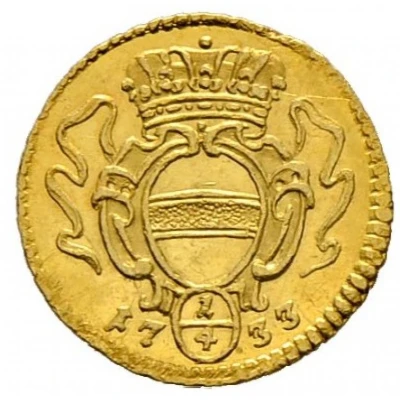 ¼ Ducat - Charles VI Vienna back