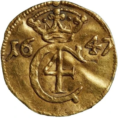 ¼ Ducat - Christian IV front